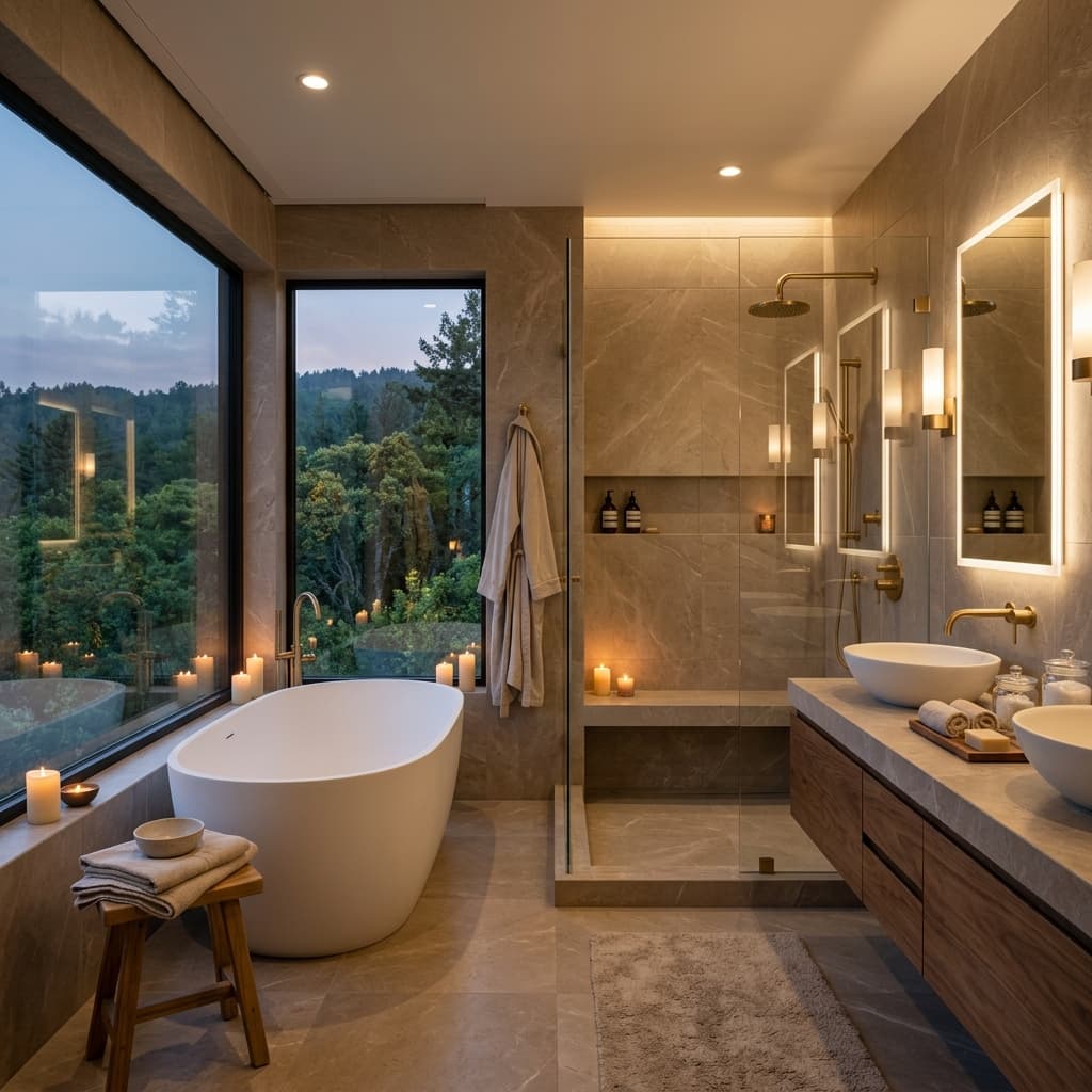 Myers Park Master Bathroom
